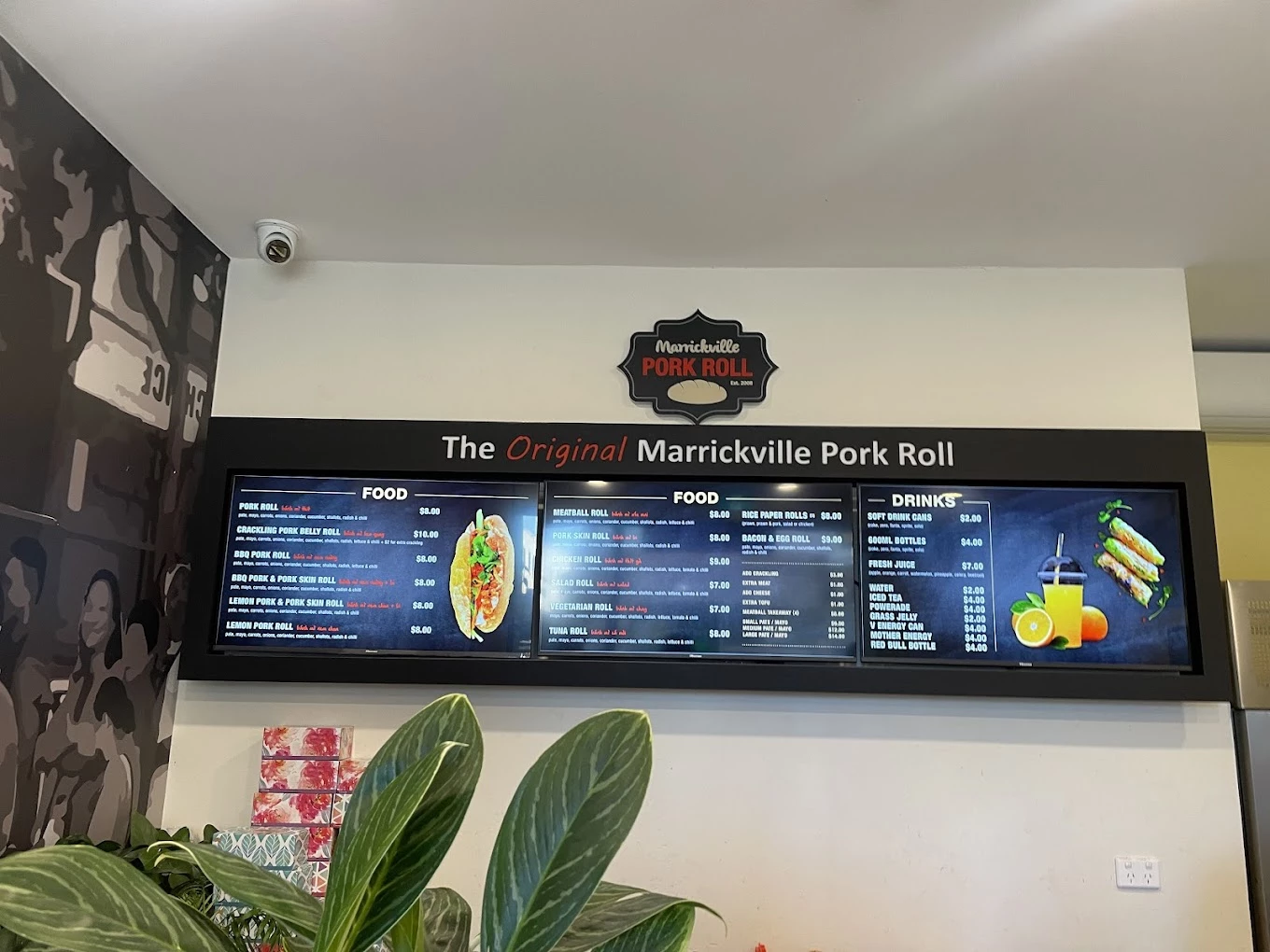 Marrickville Pork Roll menu 2