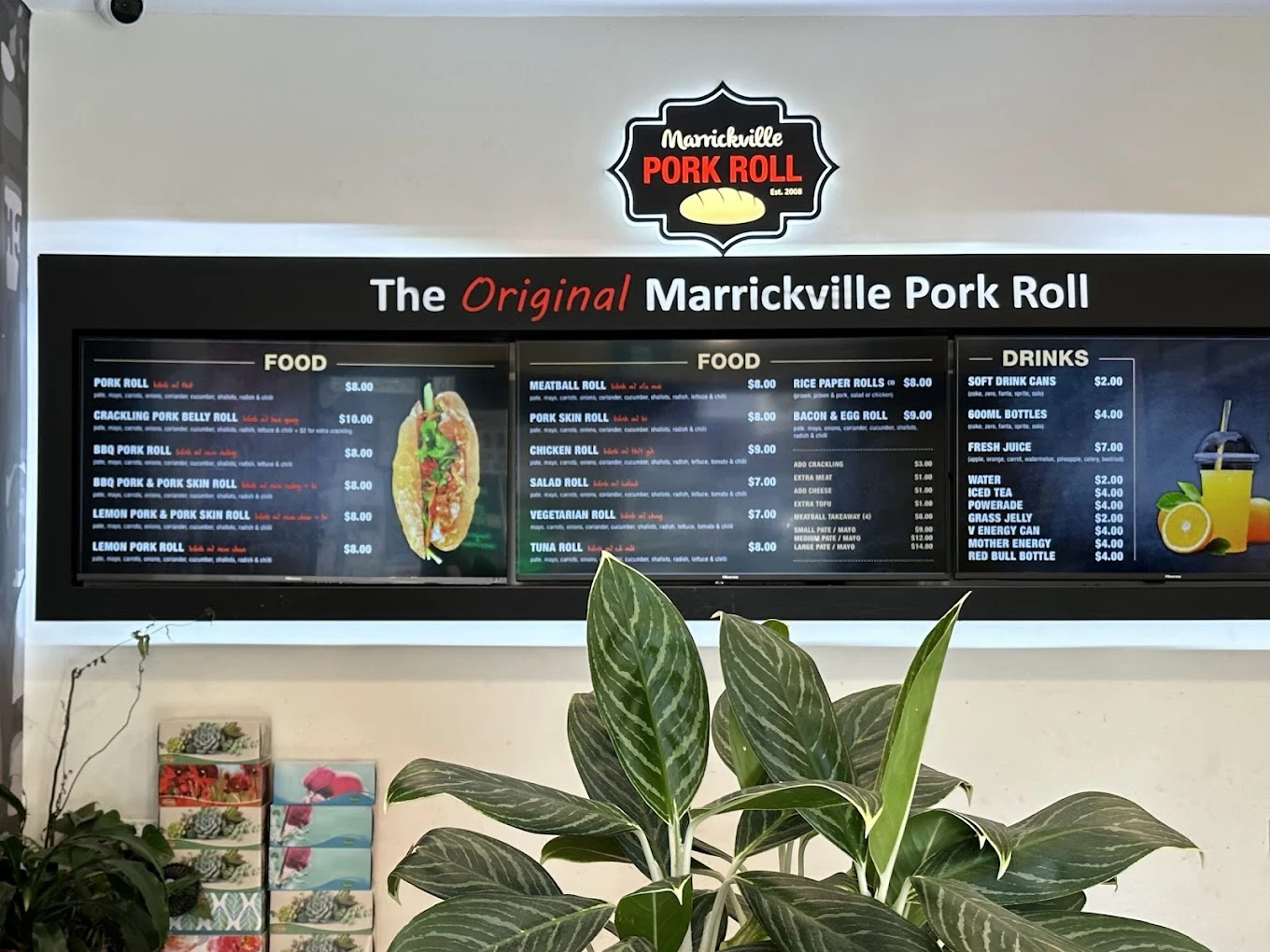 Marrickville Pork Roll menu 6