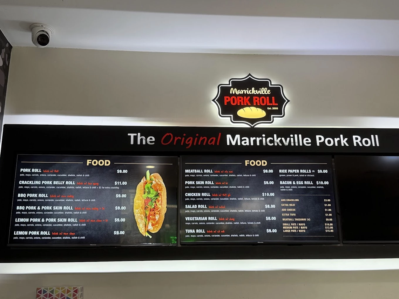 Marrickville Pork Roll menu 5